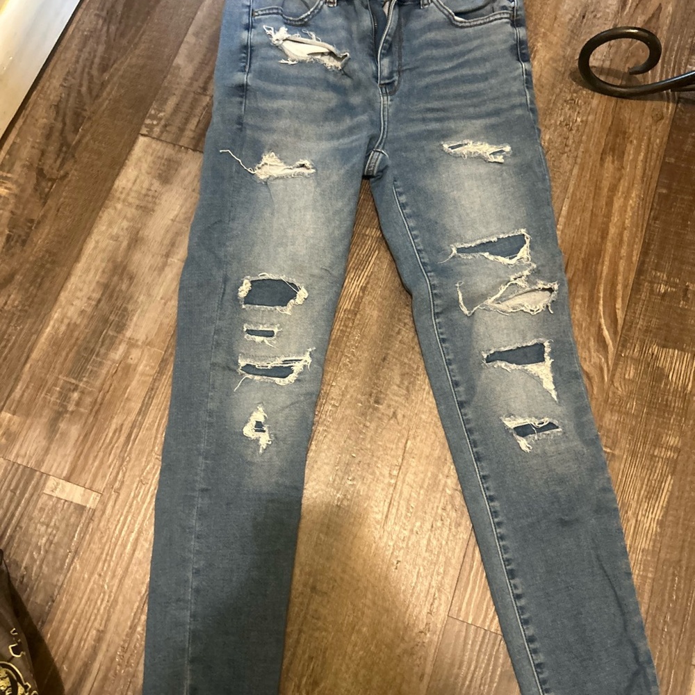 American Eagle Outfitters Hi-Rise Jegging in Blue